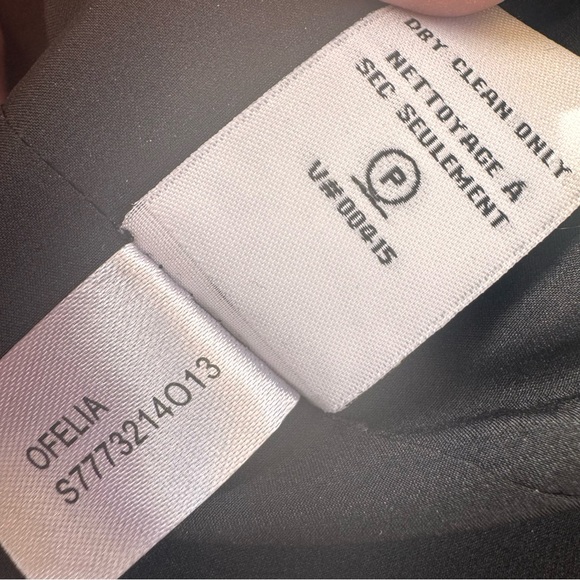 Diane Von Furstenberg Ofelia Croc Embossed Jacquard Black Blazer Jacket (Size 8) - Picture 5 of 6